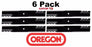 6 Pack Oregon 396-727 G6 Gator Mulcher Mower Blade for Scag 482879 481712 61"