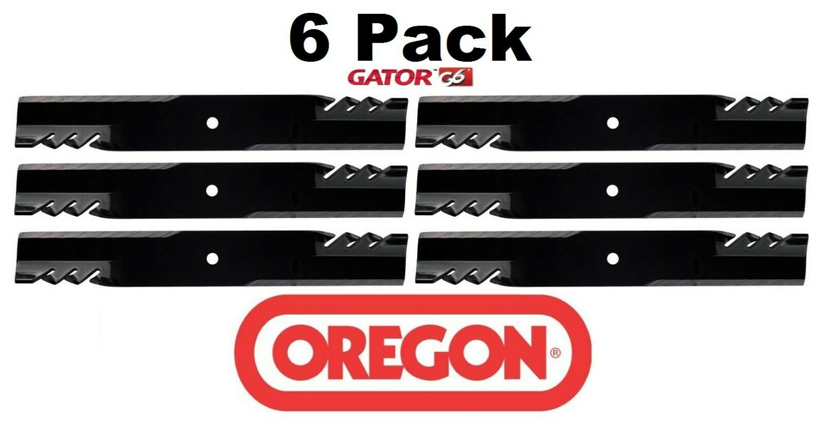 6 Pack Oregon 396-727 Mower Blade Gator G6 Fits Great Dane D18036 GDU10232