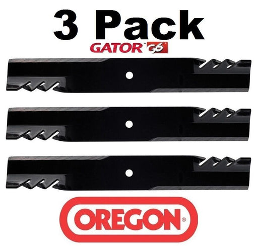 3 Pack Oregon 396-729 G6 Gator Blade Fits Grasshopper 320236 320238 320239