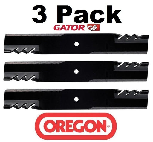 3 Pack Oregon 396-730 G6 Gator Mulcher Blade for John Deere TCU15881 M144196