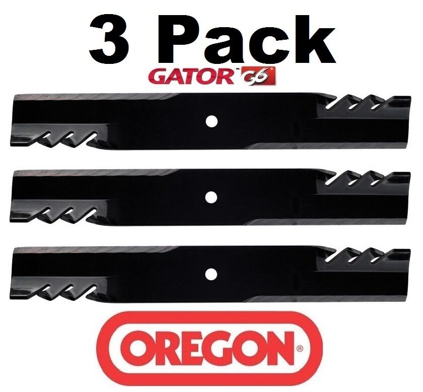 3 Pack Oregon 396-730 G6 Gator Mulcher Blade for John Deere TCU15881 M144196