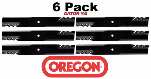 6 Pack Oregon 396-730 G6 Gator Mulcher Blade for John Deere TCU15881 M144196