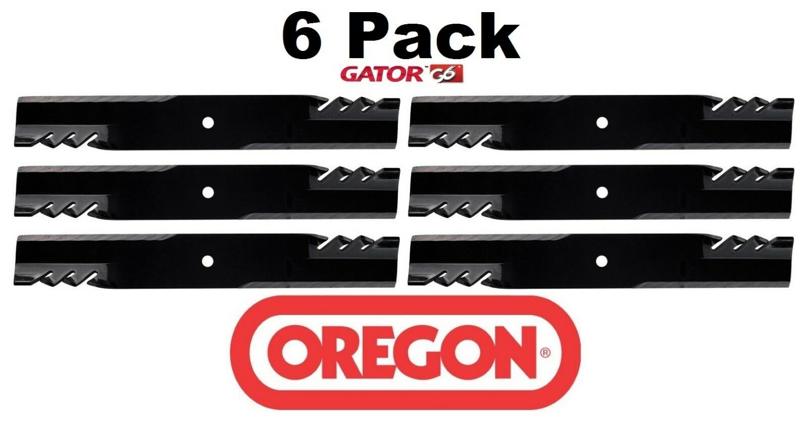 6 Pack Oregon 396-731 Mower Blade Gator G6 Fits Dixon 539105476