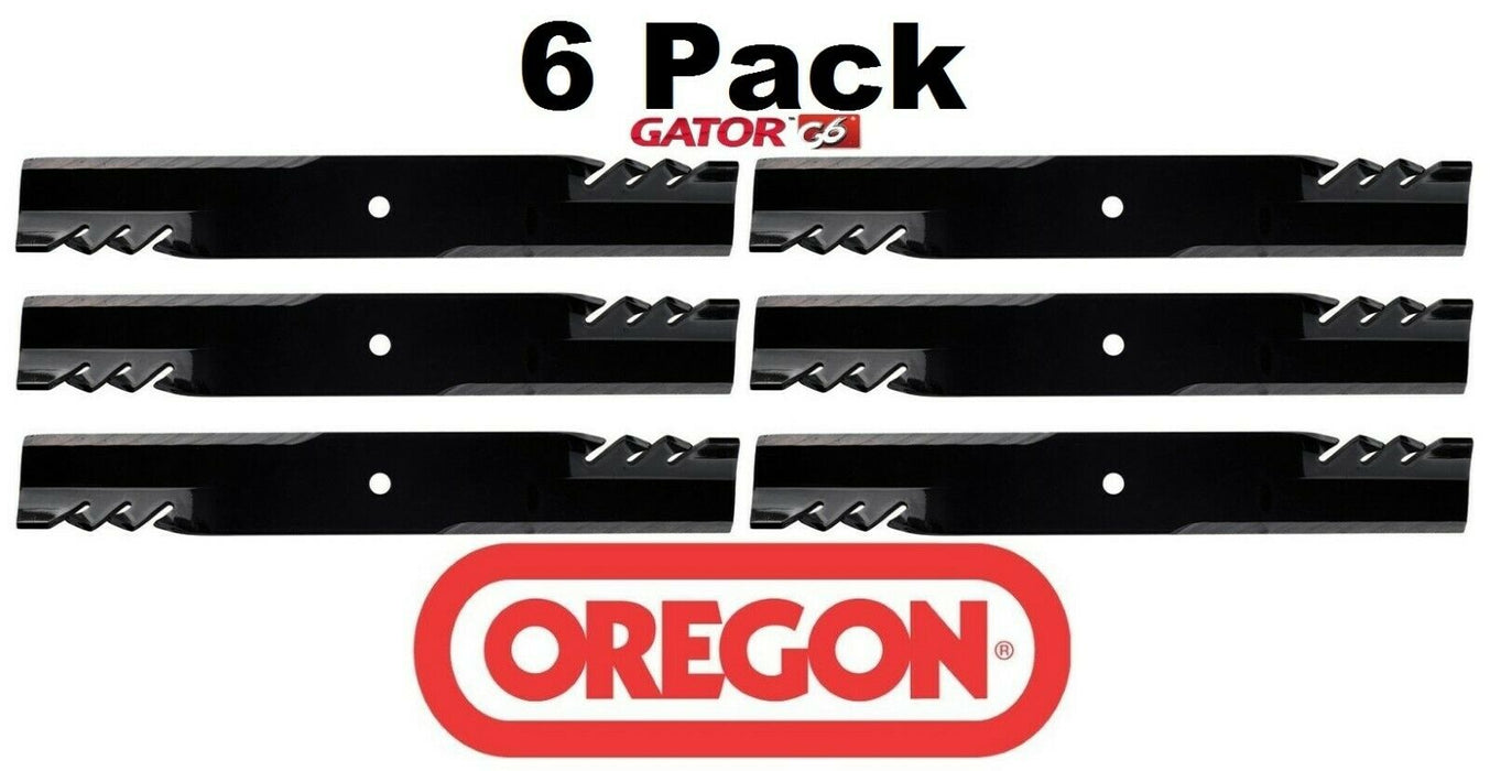 6 Pack Oregon 396-732 Mower Blade Gator G6 Fits John Deere M111522