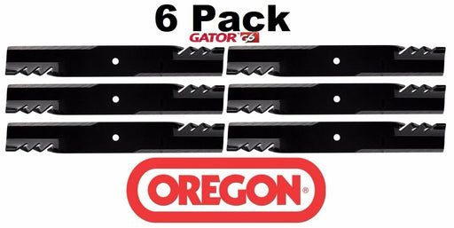 6 Pack Oregon 396-735 G6 Gator Mulcher Blade for Great Dane D18086A 48"