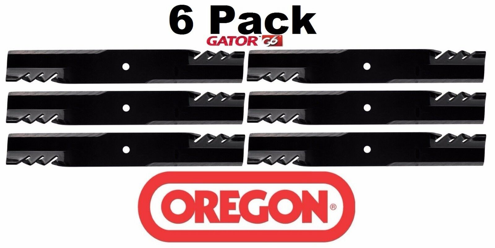 6 Pack Oregon 396-735 G6 Gator Mulch Blade For Scag A48110 481706 482461 32" 48"