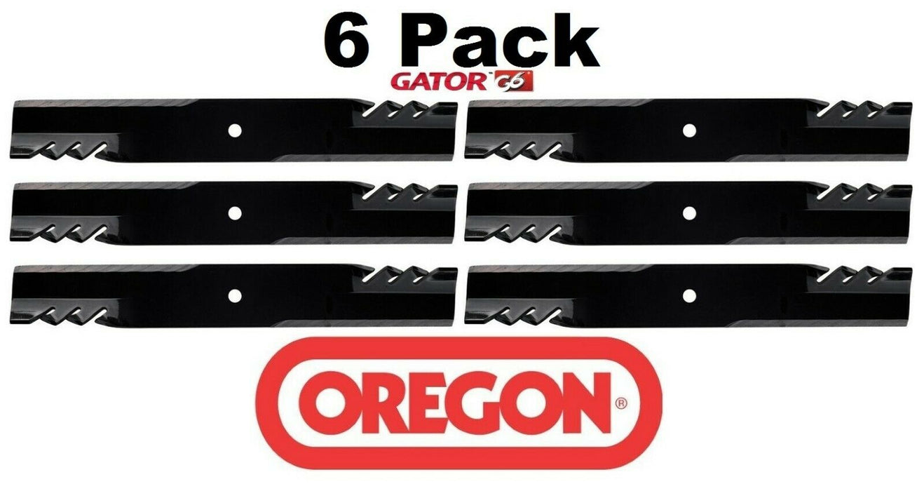 6 Pack Oregon 396-738 Mower Blade Gator G6 Fits John Deere AM106634 M76461