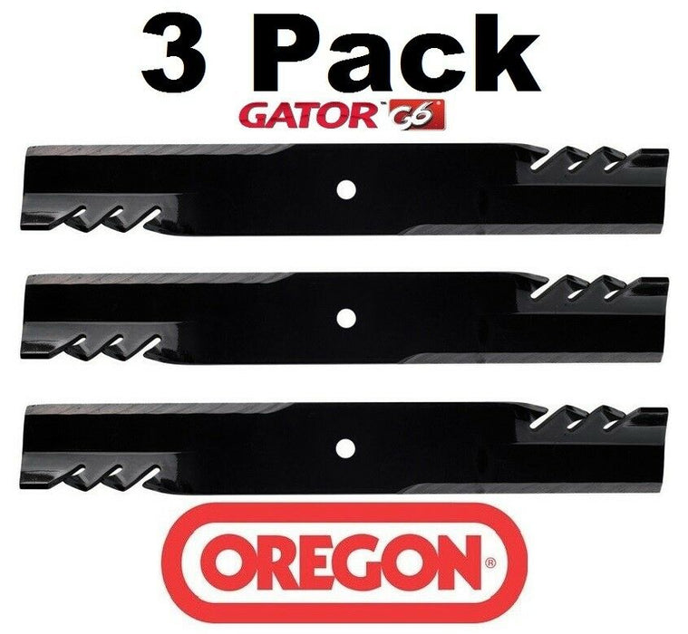 3 pack Oregon 396-740 Mower Blade Gator G6  Fits Dixon 12451 12508 13368