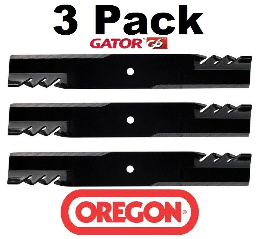 3 Pack Oregon 396-740 Mower Blade Gator G6 Fits Hustler 602771 602771X 793935