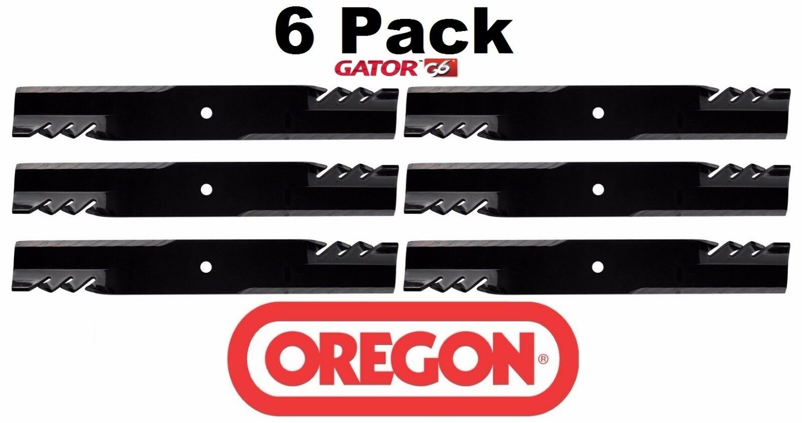 6 Pack Oregon 396-740 G6 Gator Blade for Gravely 48864 46999