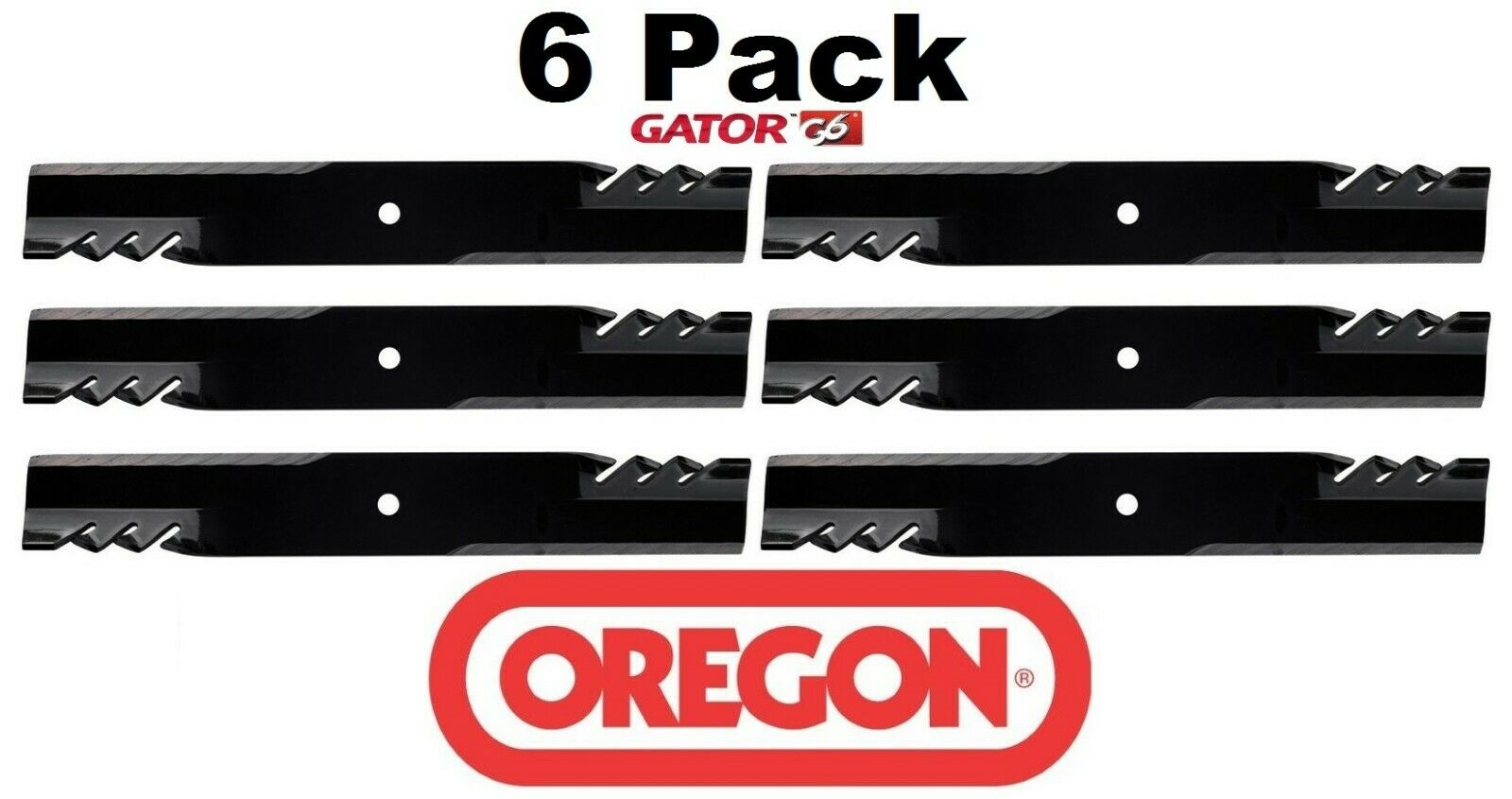 6 Pack Oregon 396-740 Mower Blade Gator G6 Fits Hustler 602771 602771X 793935