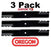 3 Pack Oregon 396-748 G6 Gator Mulch Blade For Kubota K5617-34330 54" ZG2354 54"