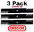 3 Pack Oregon 396-764 Mower Blade Gator G6 Fits Dixon 12452 12509 13871