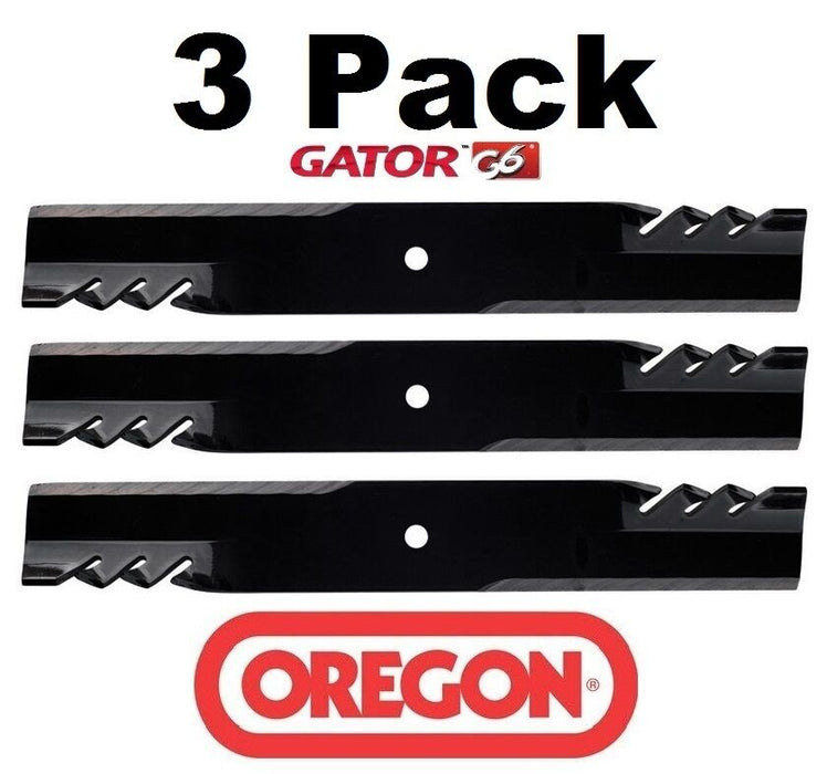 3 Pack Oregon 396-764 G6 Gator Mulching Mower Blade Fits Scag 48112 48113 72"