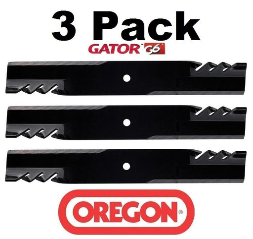 3 Pack Oregon 396-775 Gator Blade For John Deere AM102401 AM38314 M141786 M80783