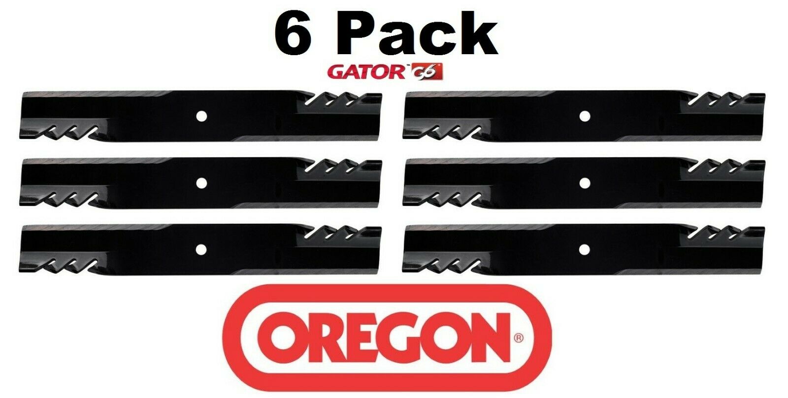 6 Pack Oregon 396-805 Mower Blade Gator G6 Gravely 0886800