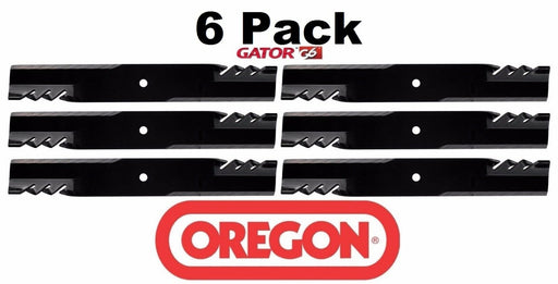6 Pack Oregon 396-810 G6 Gator Blade Fits Kubota K5645-34330 K5645-34340 60"