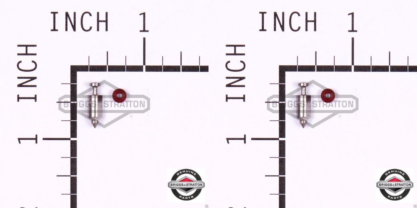 2 Pack Genuine Briggs & Stratton 398188 Carburetor Needle & Seat Kit OEM