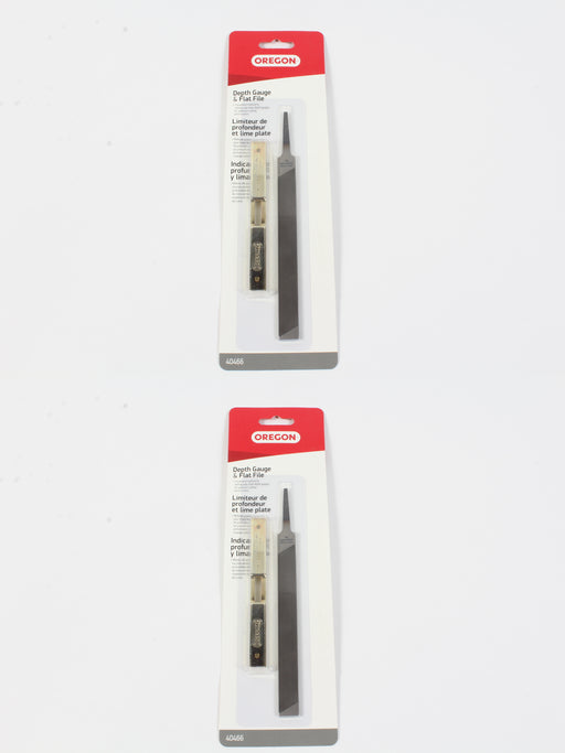 2 Pack Genuine Oregon 40466 Depth Gauge & Flat File Kit