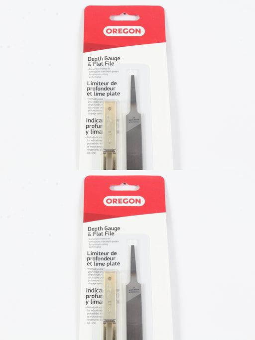 2 Pack Genuine Oregon 40466 Depth Gauge & Flat File Kit