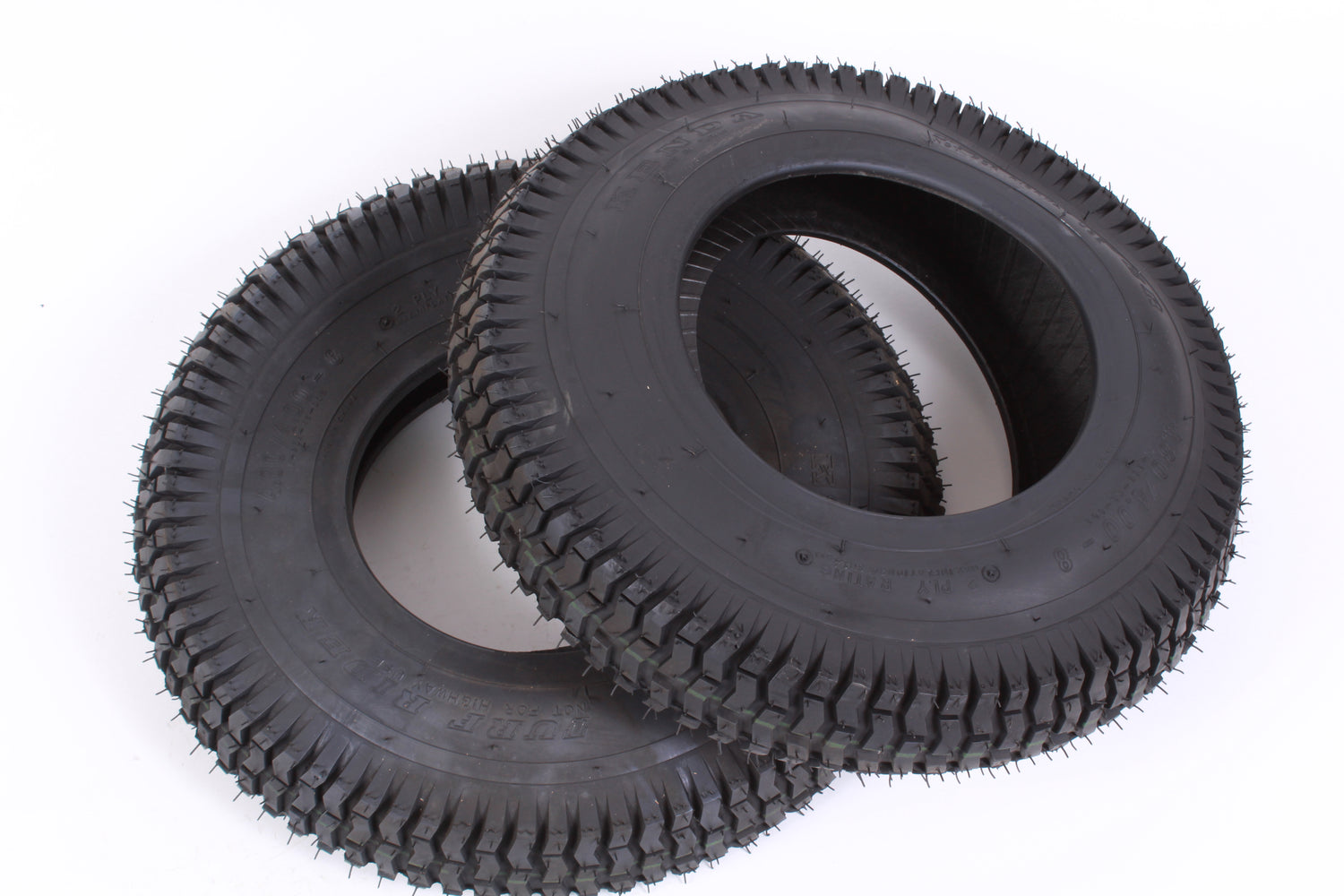 2 Pack Martin Wheel 408-2TF-I 480/400-8 2 Ply Turf Rider Pneumatic Tire K358