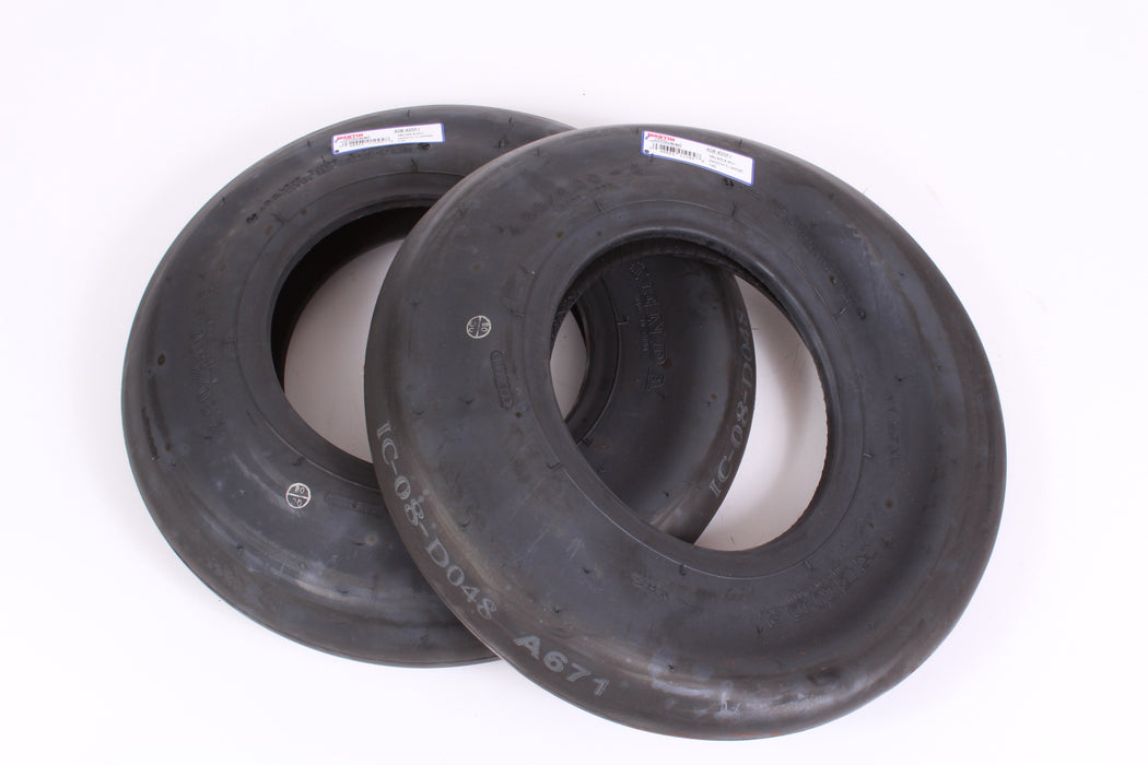 2 Pack Martin Wheel 408-4SM-I 480/400-8 4 Ply Smooth Pneumatic Tire K402X