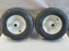 2 Pack Martin Wheel 409DC6-SM1R 400-8 4 Ply Smooth 1" Bore Wheel Assembly