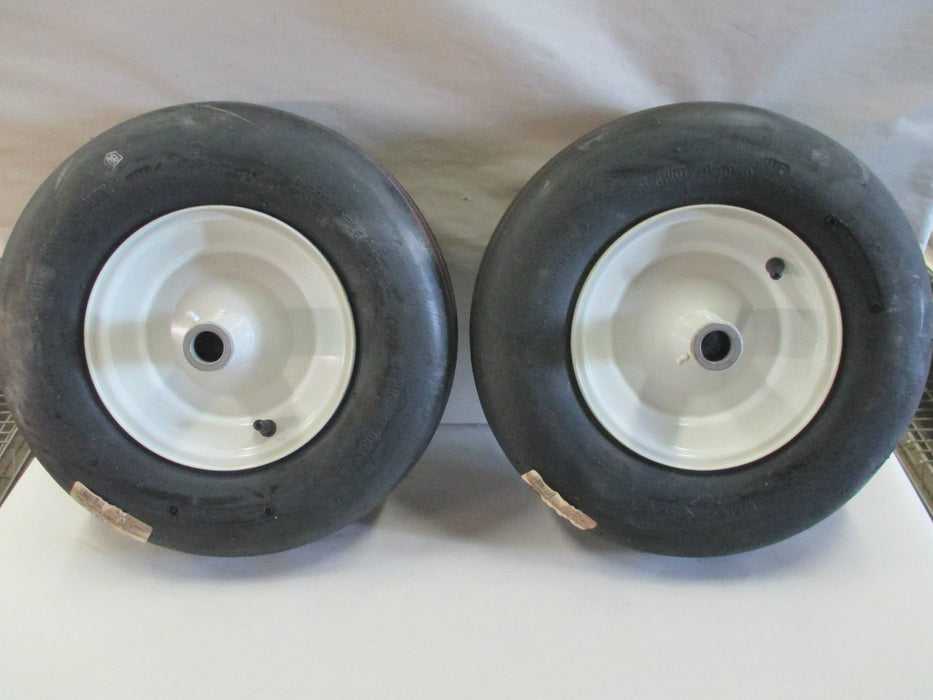 2 Pack Martin Wheel 409DC6-SM1R 400-8 4 Ply Smooth 1" Bore Wheel Assembly