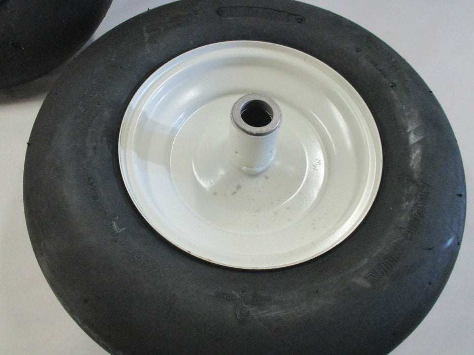 2 Pack Martin Wheel 409DC6-SM1R 400-8 4 Ply Smooth 1" Bore Wheel Assembly
