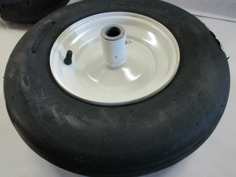 2 Pack Martin Wheel 409DC6-SM1R 400-8 4 Ply Smooth 1" Bore Wheel Assembly