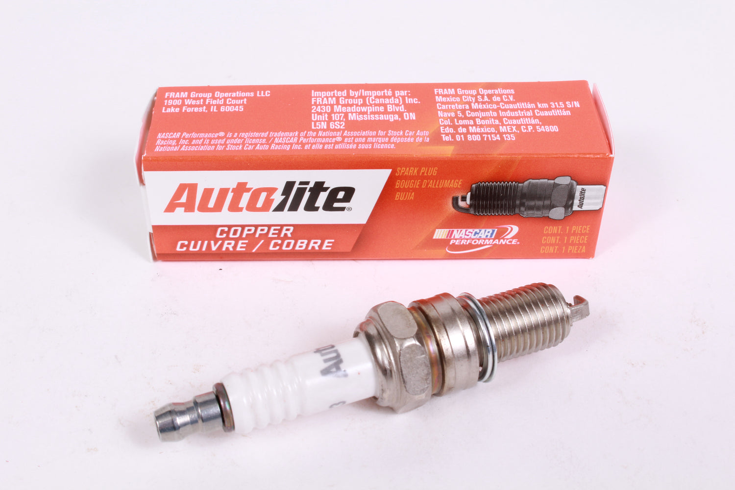 Genuine Autolite 4163 Copper Resistor Spark Plug