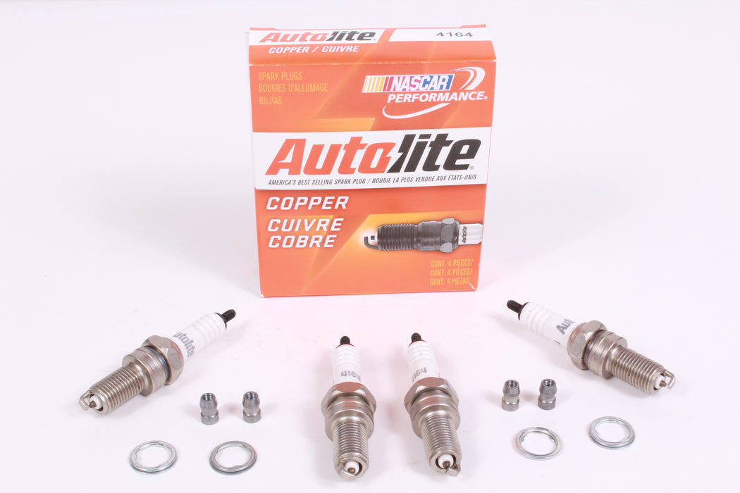 Box of 4 Genuine Autolite 4164 Copper Resistor Spark Plug