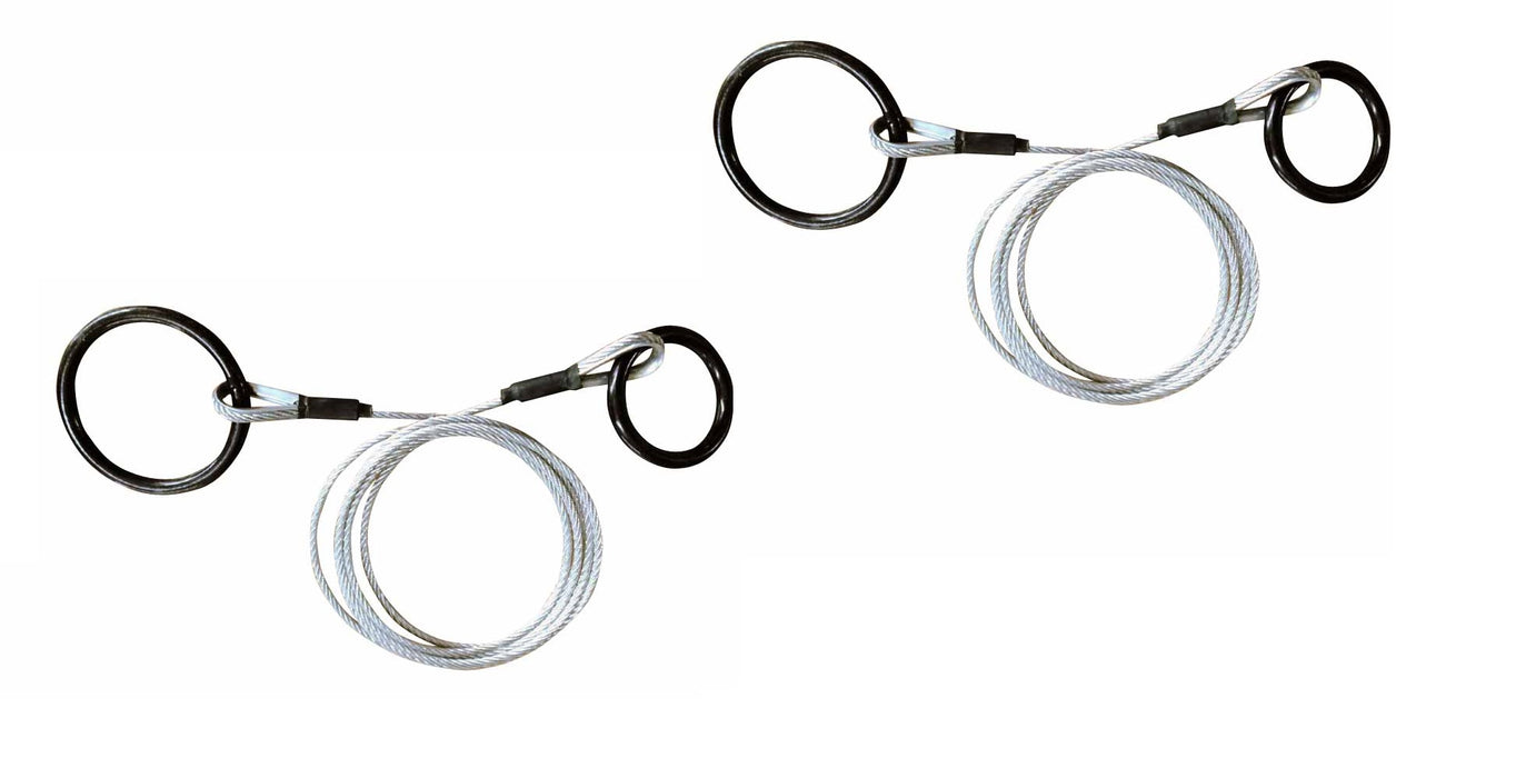 2 Pack Laser 42943 Log Choker Cable with Tow Rings 3/16" x 10'