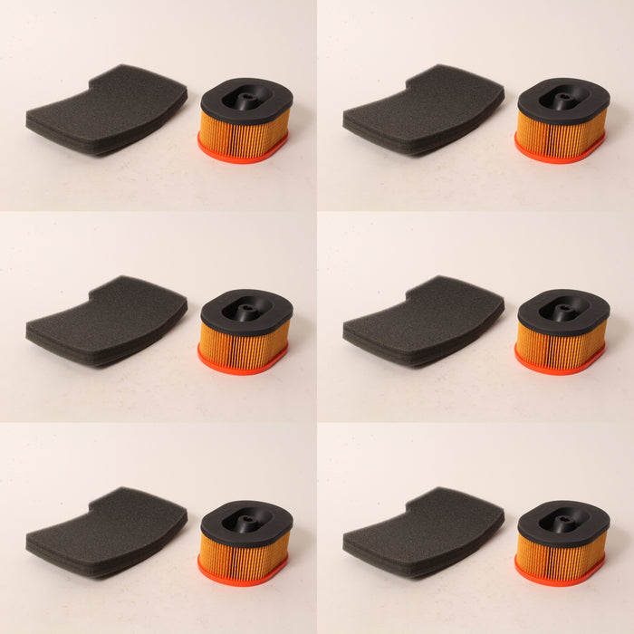 6 PK Air Filter Set Fits Husqvarna Partner 506226301 K650 K700 Active II III