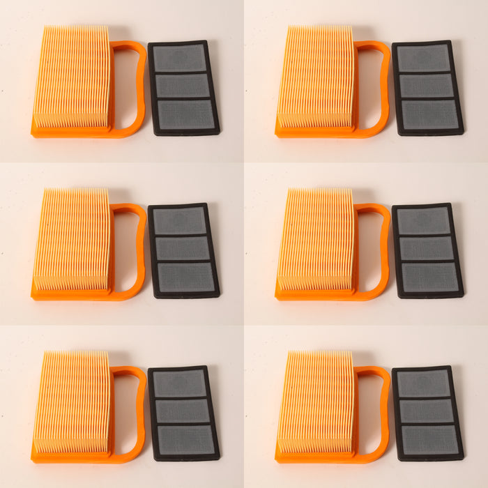 6 PK Air Filter Combo Fits Stihl 4238-140-4404 TS410 TS420 TS440 TS480 TS500i