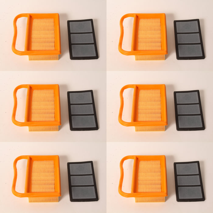 6 PK Air Filter Combo Fits Stihl 4238-140-4404 TS410 TS420 TS440 TS480 TS500i