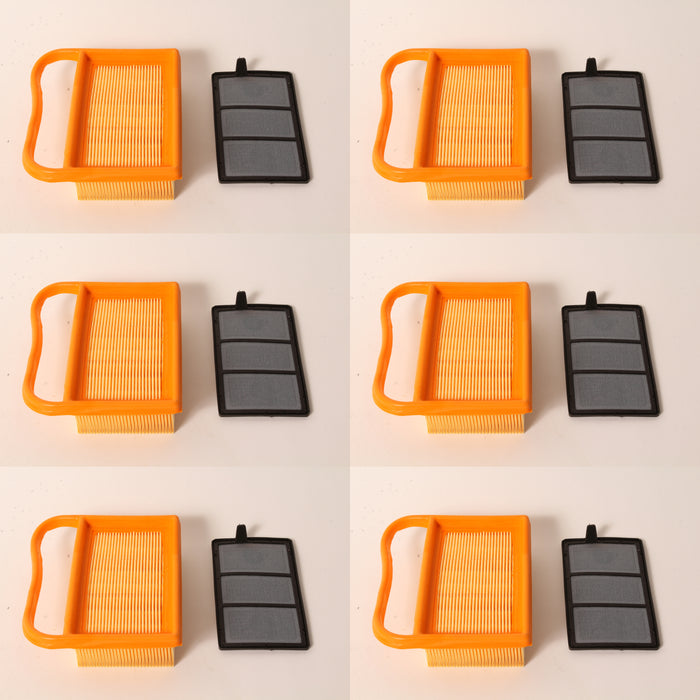 6 PK Air Filter Combo Fits Stihl 4238-140-4404 TS410 TS420 TS440 TS480 TS500i