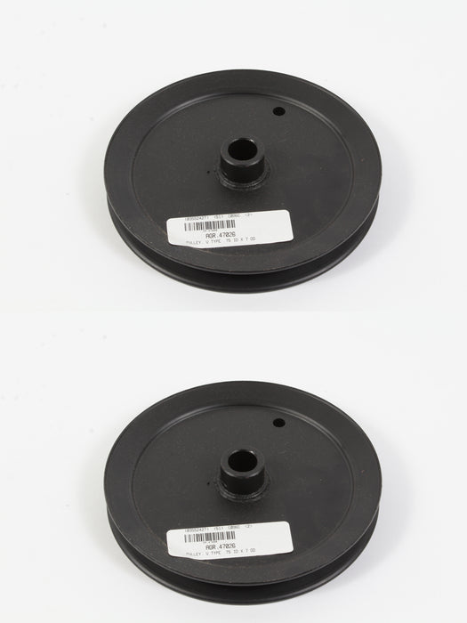 2 Pack Genuine Agri-Fab 47026 V-Type Pulley 7" OD .75" ID Fits Craftsman