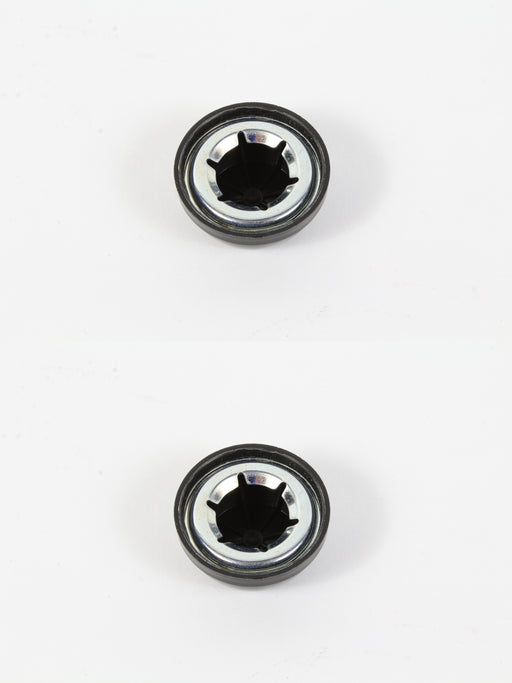 2 Pack Genuine Agri-Fab 48499 Hub Cap Black 5/8" Pushnut Style