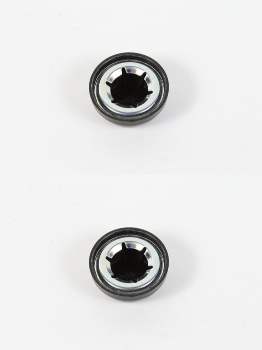 2 Pack Genuine Agri-Fab 48499 Hub Cap Black 5/8" Pushnut Style