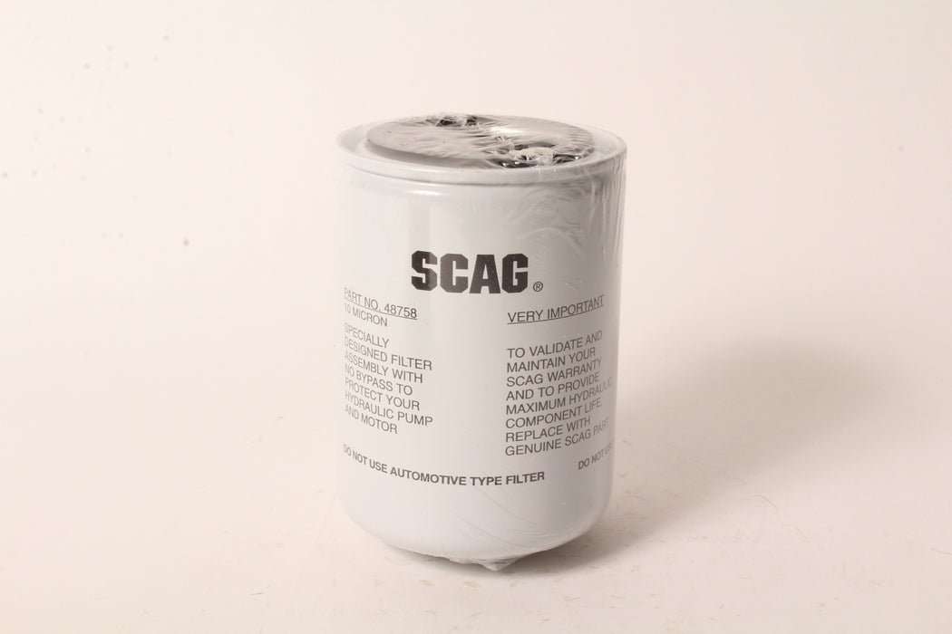 OEM Scag 48758 Hydraulic Transmission Filter Fits Most Scag Zero Turns