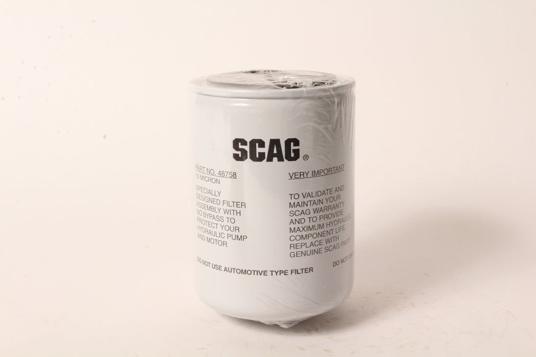 OEM Scag 48758 Hydraulic Transmission Filter Fits Most Scag Zero Turns