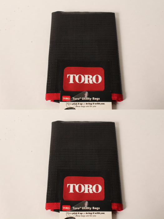 2 PK Genuine Toro 490-7318 Small Mesh Utility Bag Hangs From Walk Behinds