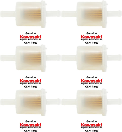 6 Pack Genuine Kawasaki 49019-0027 Fuel Filter Replaces 49019-0014 49019-7001