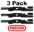 3 Pack Oregon 492-731 Mower Blade Fits Exmark  103-9601 103-9605