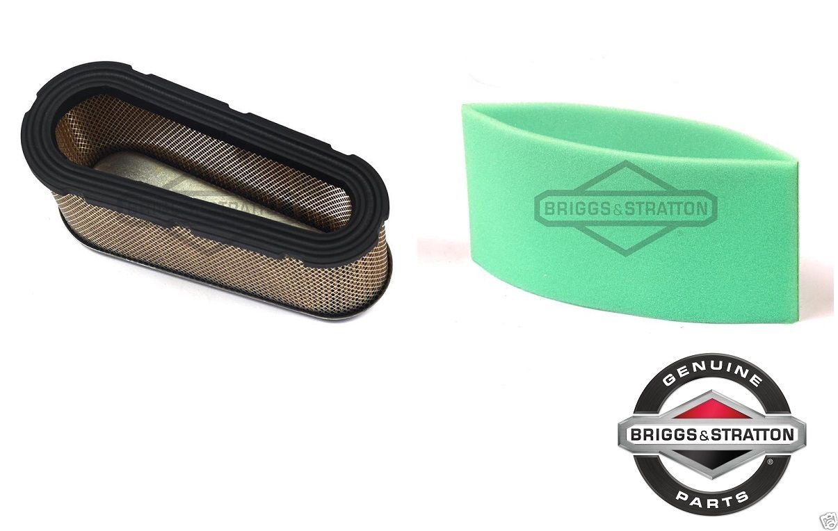 Genuine Briggs & Stratton 496894 Air Filter & 272403 Pre Filter Combo OEM