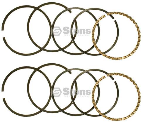 2 PK Piston Ring Set +.010 For B&S 690018 690015 393882 391670 3.010" Diameter