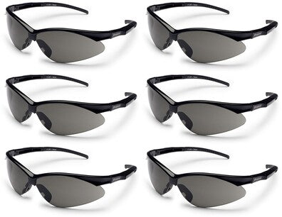 6 PK Husqvarna 501234509 Torque Safety Glasses Half Frame Smoke Lens Black Frame