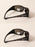 2 PK Husqvarna 501234512 Freestyle Glasses Matte Black Frame Fire Mirror Lens