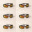 6 PK Husqvarna 501234512 Freestyle Glasses Matte Black Frame Fire Mirror Lens